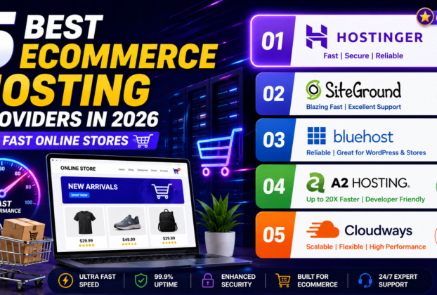 5 Best Ecommerce Hosting Providers in 2026 for Fast Online Stores