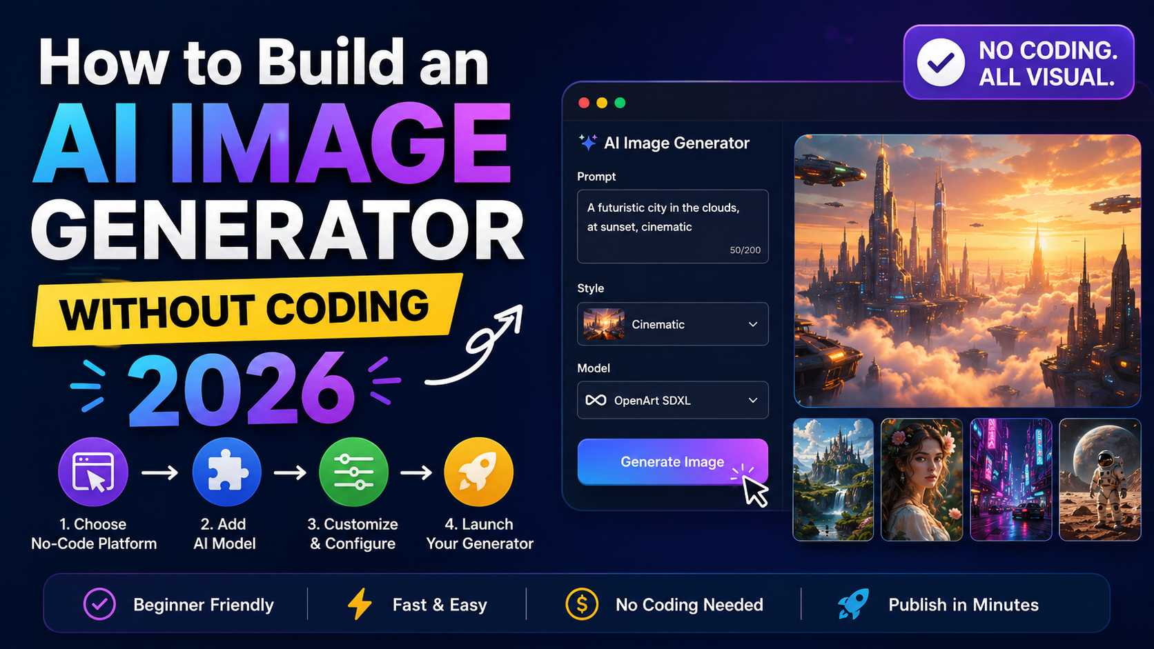 How to Build an AI Image Generator Without Coding in 2026