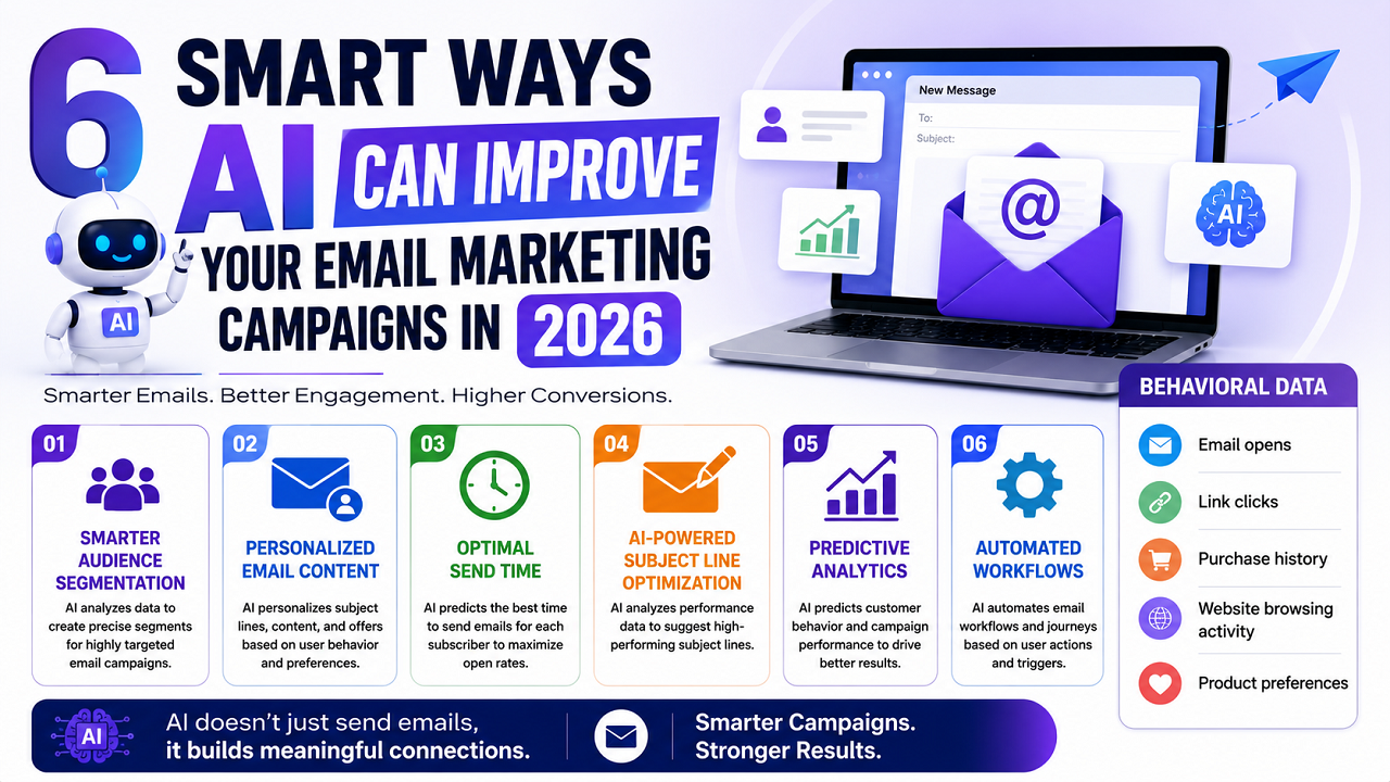 6 Smart Ways AI Can Improve Your Email Marketing Campaigns in 2026