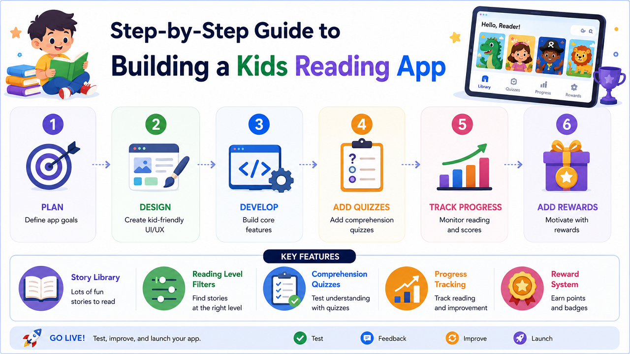Step-by-Step Guide to Building a Kids Reading App